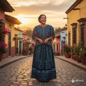 Cape huipil One of a kind 18 X 12 plus 7 fringe